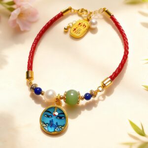 H42 Trendy lotus heart bracelet